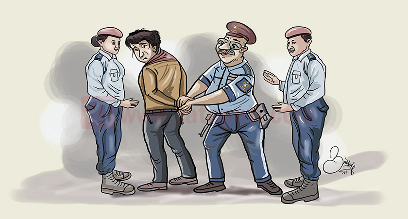 आफ्नै श्रीमतीको हत्या गरेको अभियोगमा पक्राउ