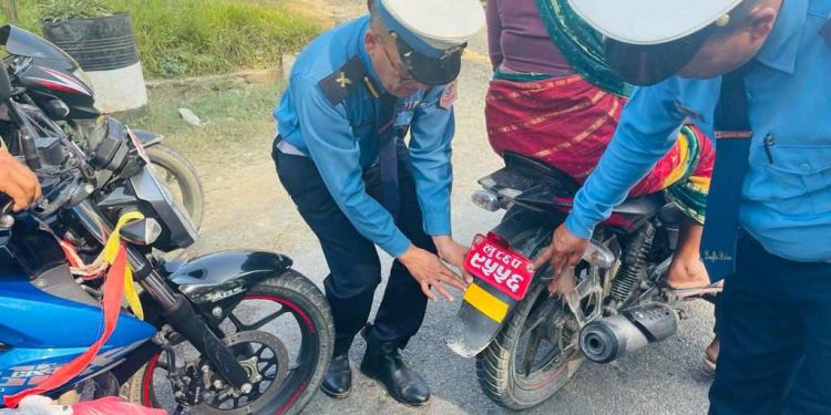 ट्राफिक प्रहरीद्वारा चैत मसान्तसम्म छब्बिस करोड बढी राजस्व सङ्कलन
