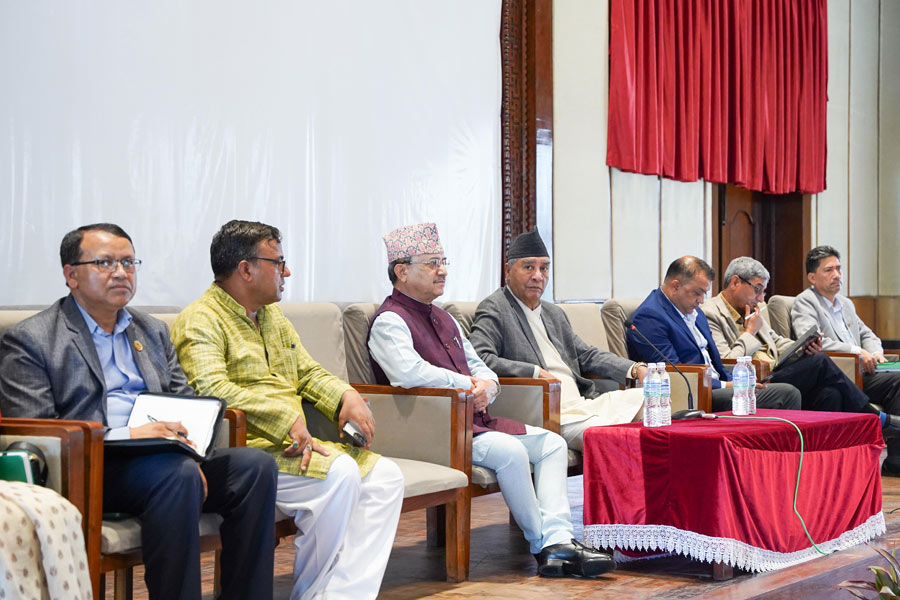 बस्दै कांग्रेस संसदीय दलको बैठक