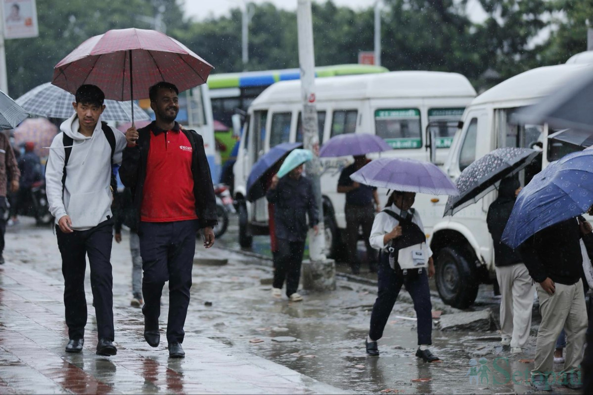 बंगालको खाडीबाट आइरहेछ जलवाष्पयुक्त हावा, यी स्थानमा भारी वर्षा हुने