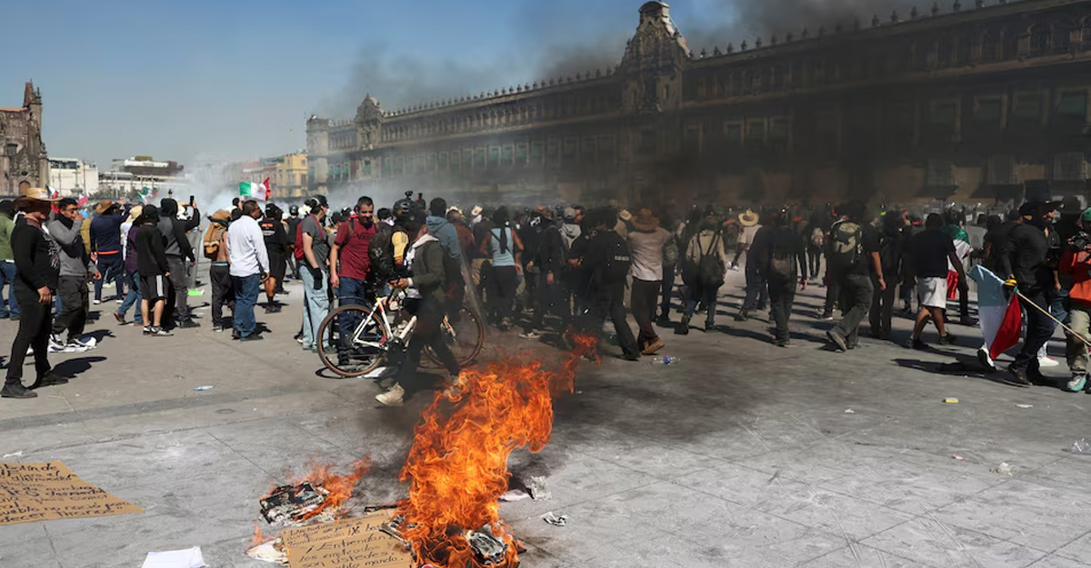 मेक्सिकोमा देशव्यापी बन्यो जेनजीको प्रदर्शन, सडकमा निस्किए हजारौं युवा