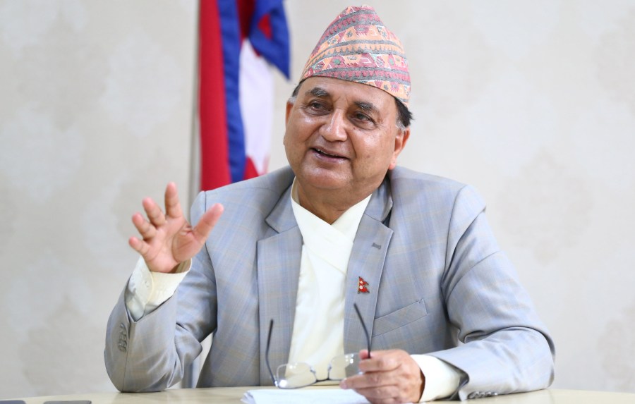 एमाले अध्यक्षमा ईश्वर पोखरेलको उम्मेदवारी दर्ता