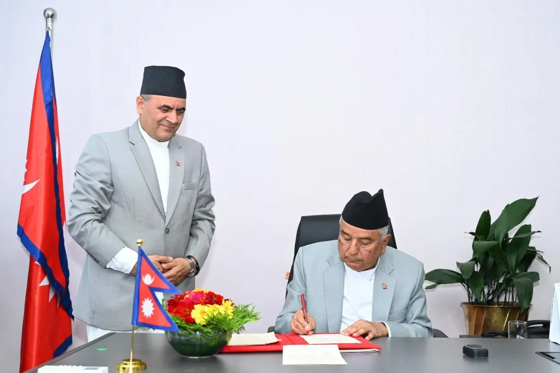 राष्ट्रपति पौडेलद्वारा निर्वाचन सम्बन्धी अध्यादेश जारी (विज्ञप्तिसहित)