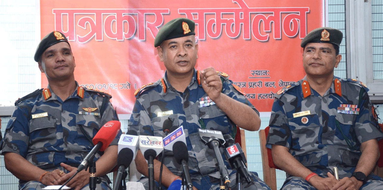 निर्वाचन सुरक्षामा उच्च सतर्कता अपनाउन सशस्त्र प्रहरी संगठनलाई महानिरीक्षक अर्यालको निर्देशन