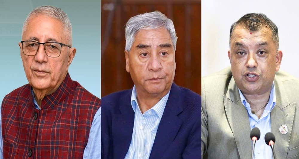 नेपाली काँग्रेसको त्रिपक्षीय बैठक सकियो, दिउँसो फेरि बस्ने