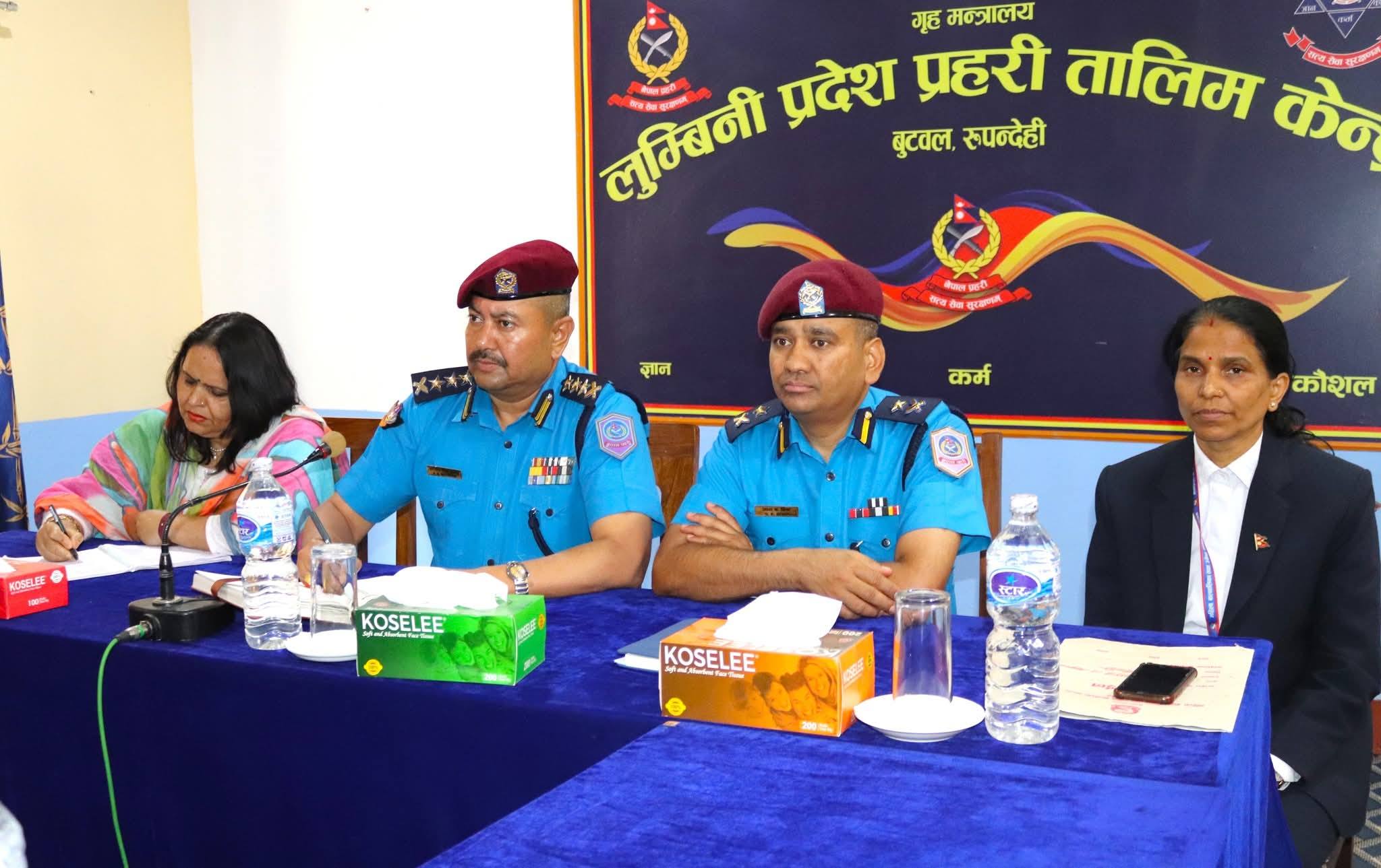 SSP सन्तोष सिंह राठौरको प्रमुख आतिथ्यतामा तालिमको समापन कार्यक्रम
