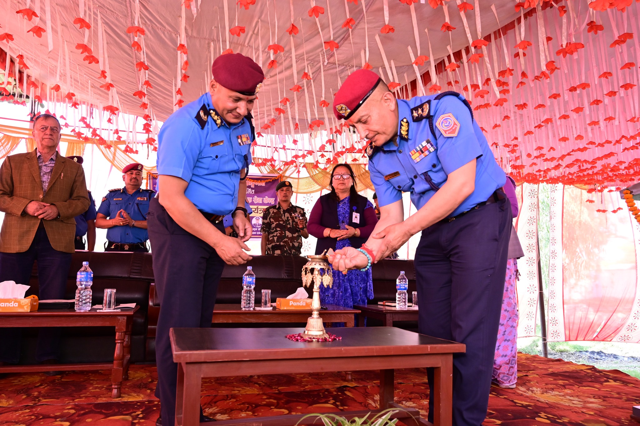 IGP कार्कीद्वारा गढवामा महिला बालबालिका तथा ज्येष्ठ नागरिक सेवा केन्द्रको कार्यालय भवनको उद्‍घाटन