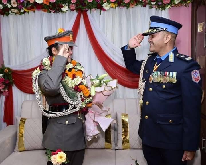  नेपाल प्रहरीको AIGP को छोरी सशस्त्र प्रहरी बलको इन्स्पेक्टर बन्न सफल