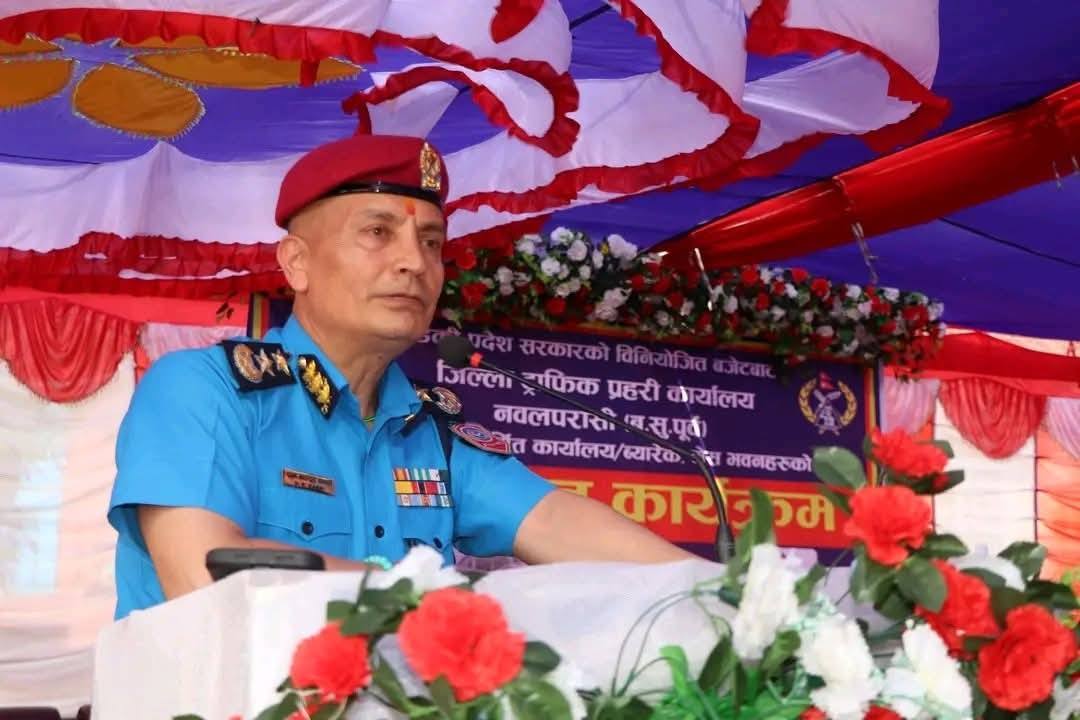 IGP दान कार्कीद्वारा नवलपरासी पूर्व ट्राफिक प्रहरीको नयाँ भवन उद्घाटन