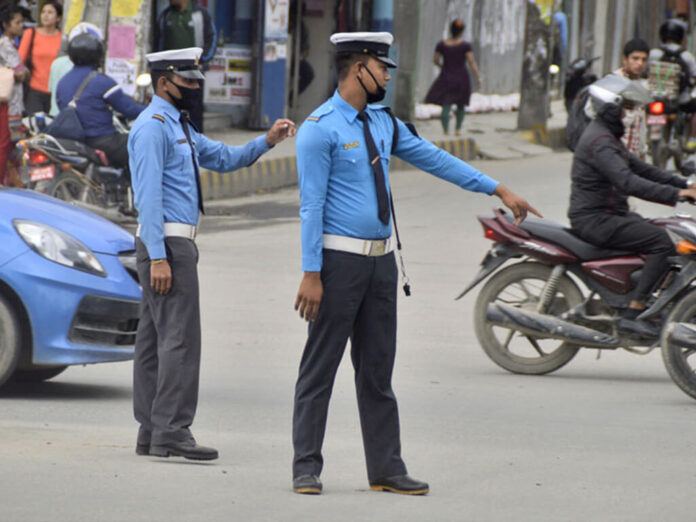 ट्राफिक कारबाहीमा १० लाख ७८ हजार राजस्व सङ्कलन