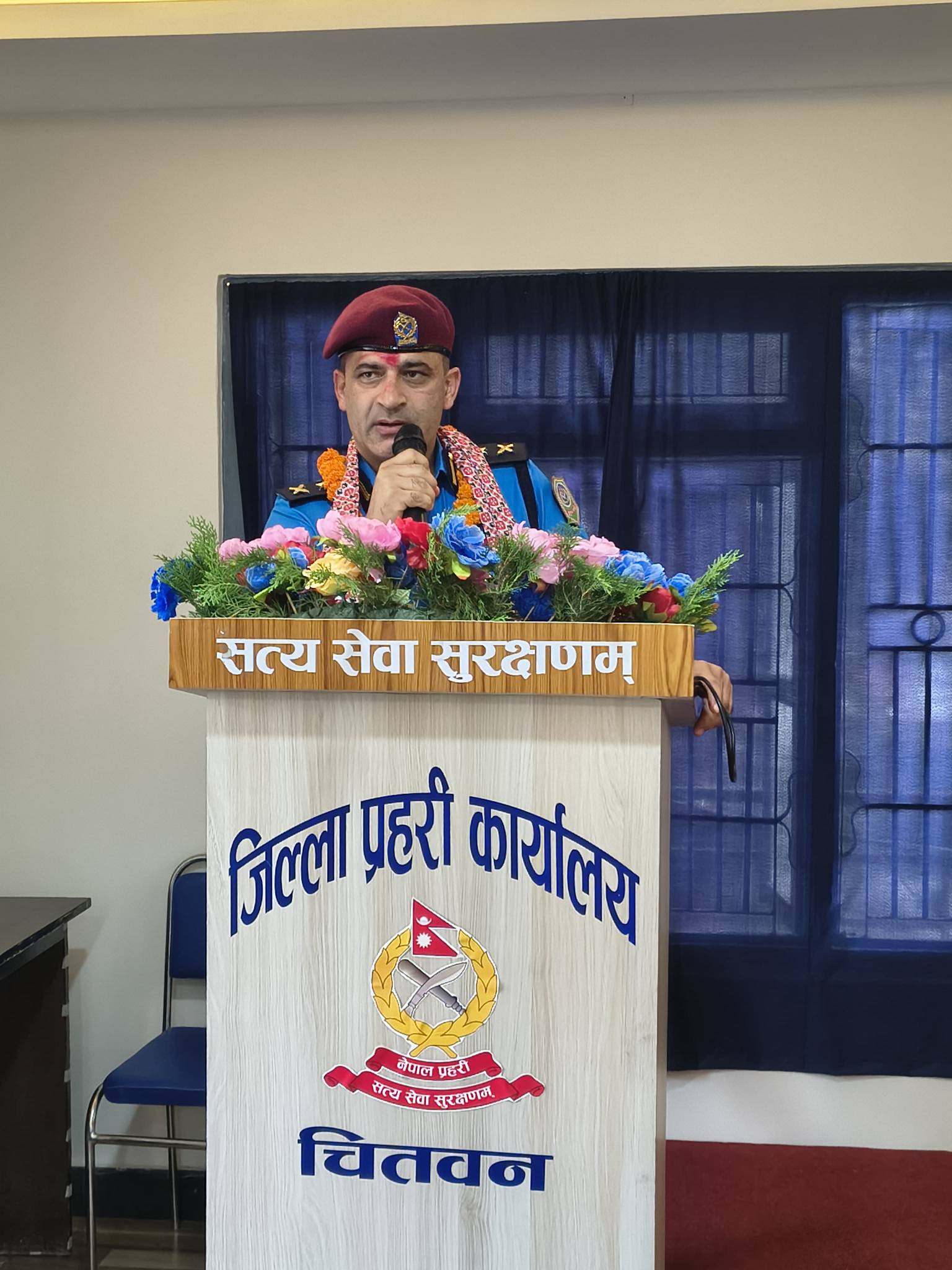 चितवनका SP रामेश्वर पौडेलले निष्पक्ष र निर्भिक रूपमा आफ्नो कर्तव्य पालना गर्ने प्रतिबद्धता