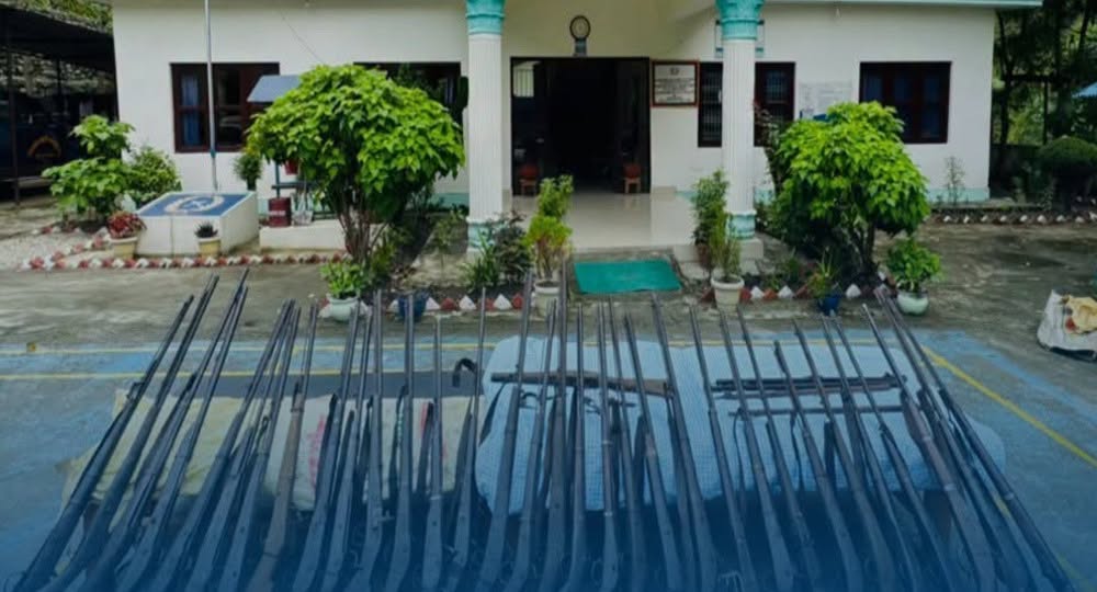 प्युठानमा सामुदायिक वनबाट ३६ थान भरुवा बन्दुक बरामद