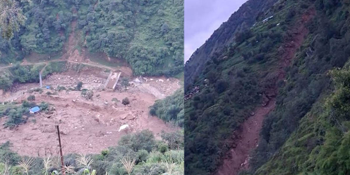 रोल्पाको आकस्मिक बाढी सडक खन्दा थुप्रिएको माटो र वर्षाका कारण आएको प्राधिकरणको निष्कर्ष